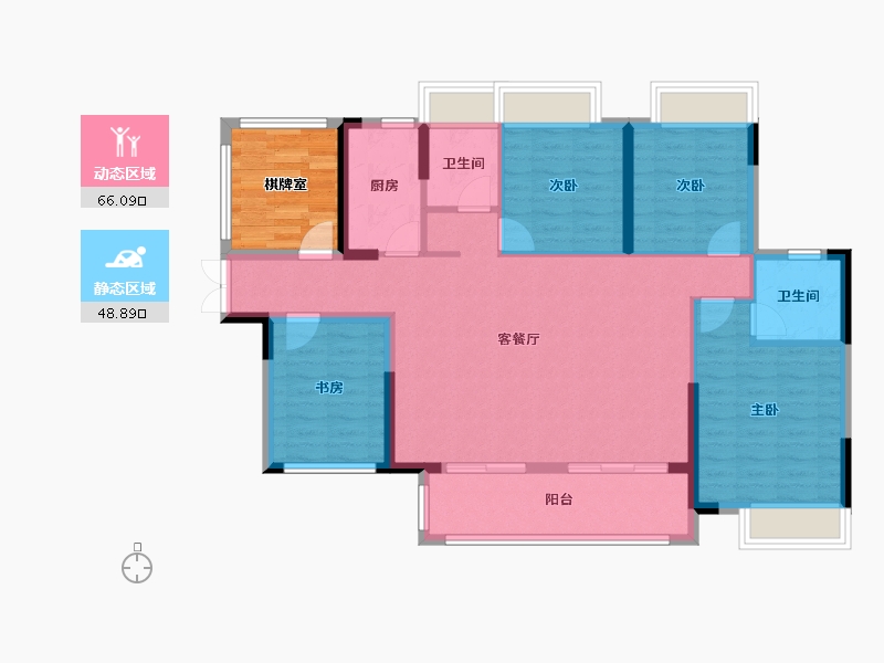 广西壮族自治区-玉林市-幸福·御景-103.81-户型库-动静分区