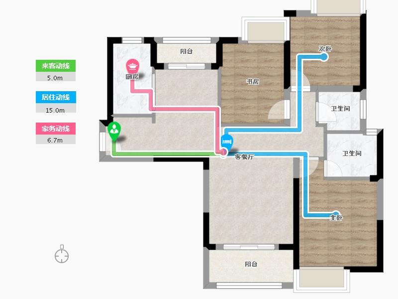 湖北省-武汉市-光谷悦城-89.00-户型库-动静线