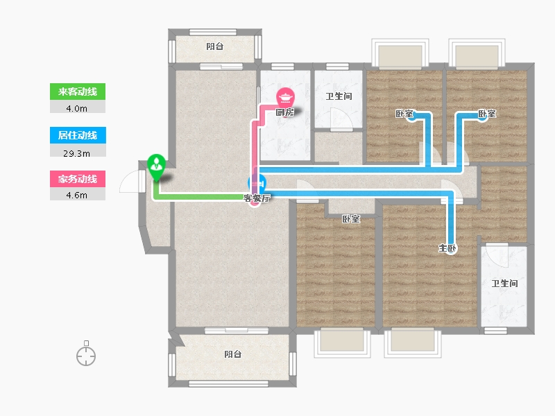 湖南省-长沙市-亿达智造小镇-122.00-户型库-动静线