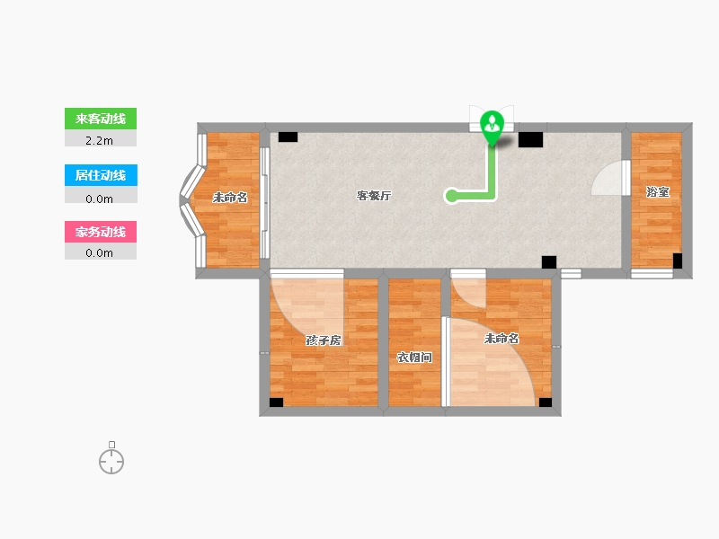 广东省-广州市-东倩园-60.90-户型库-动静线