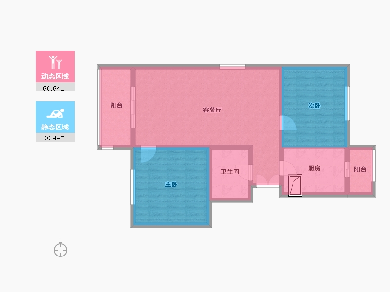 北京-北京市-首座御园-80.00-户型库-动静分区