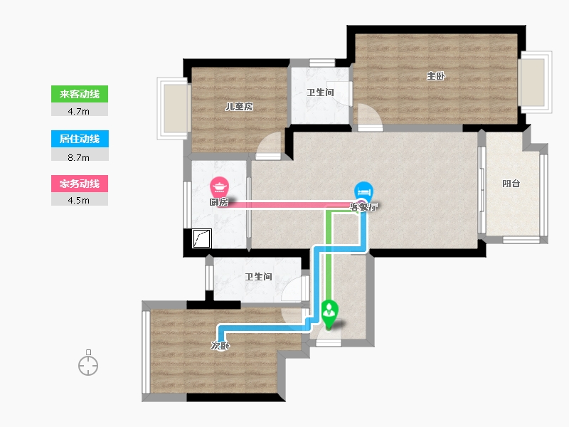 湖南省-邵阳市-恒泰·珑湖-0.00-户型库-动静线