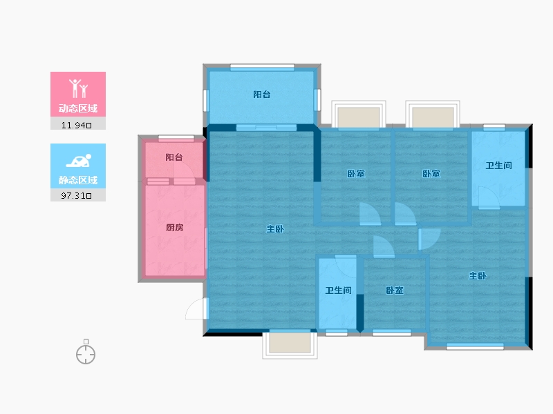 广东省-清远市-七色城邦-99.00-户型库-动静分区