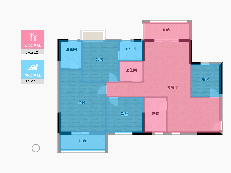 江西省-赣州市-中央城-106.00-户型库-动静分区