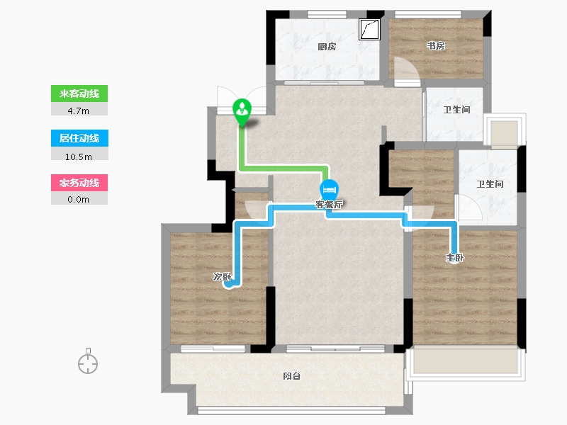 安徽省-宿州市-国建京御府-90.00-户型库-动静线