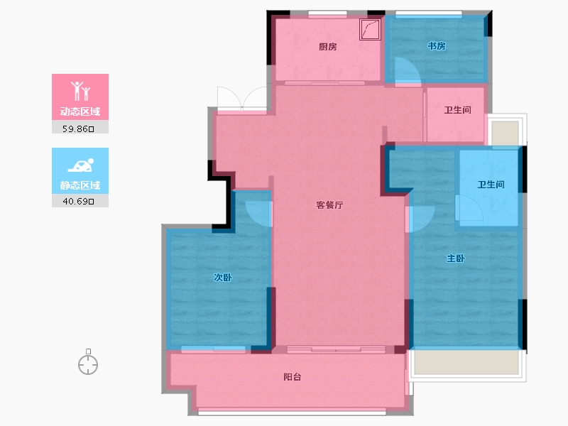 安徽省-宿州市-国建京御府-90.00-户型库-动静分区