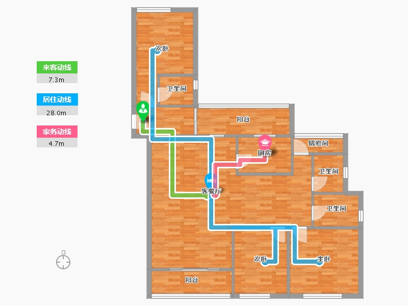 福建省-漳州市-大唐名门印象-108.00-户型库-动静线