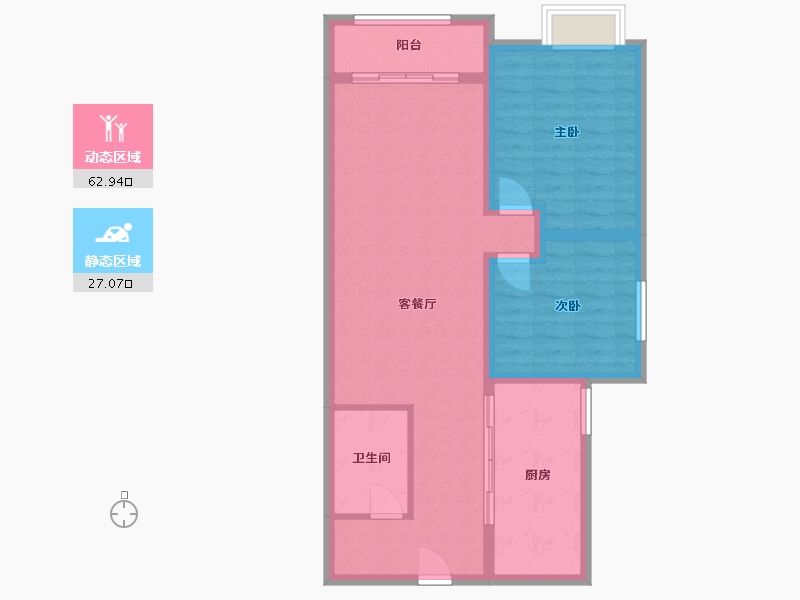 陕西省-延安市-嘉丰国际城-90.00-户型库-动静分区