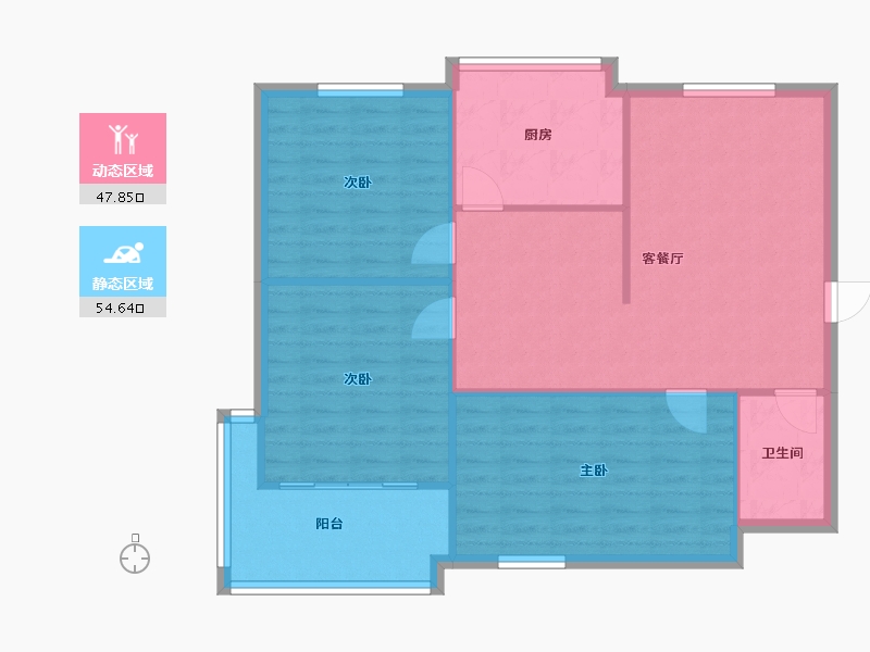 河北省-邯郸市-鑫鑫小区-110.00-户型库-动静分区