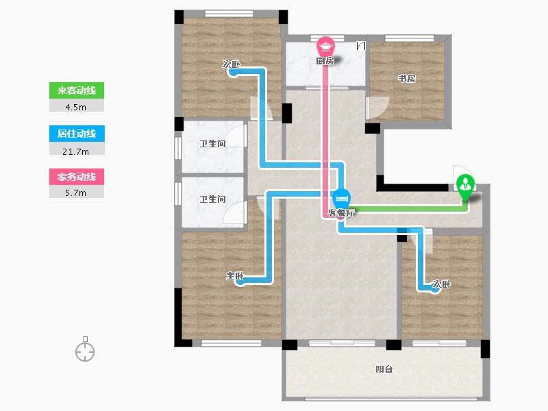 浙江省-衢州市-华都天元府-107.00-户型库-动静线