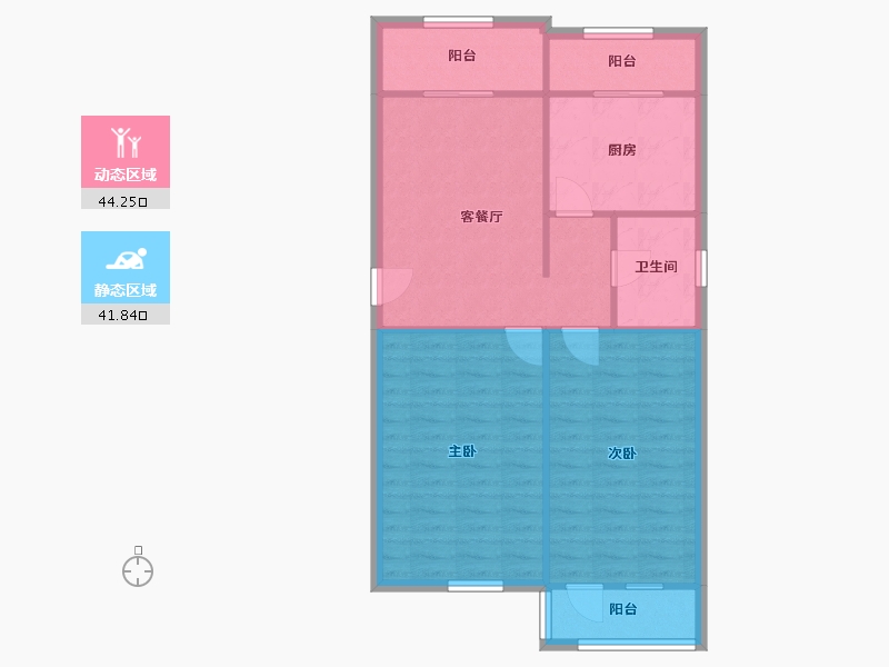 四川省-成都市-抚琴街南四巷小区-1号院-92.00-户型库-动静分区