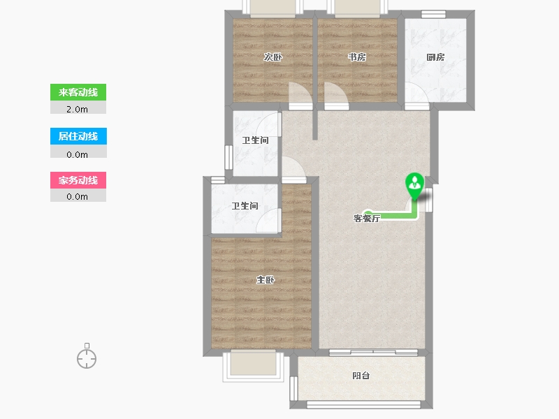 江西省-吉安市-越兴·文华印象-93.00-户型库-动静线