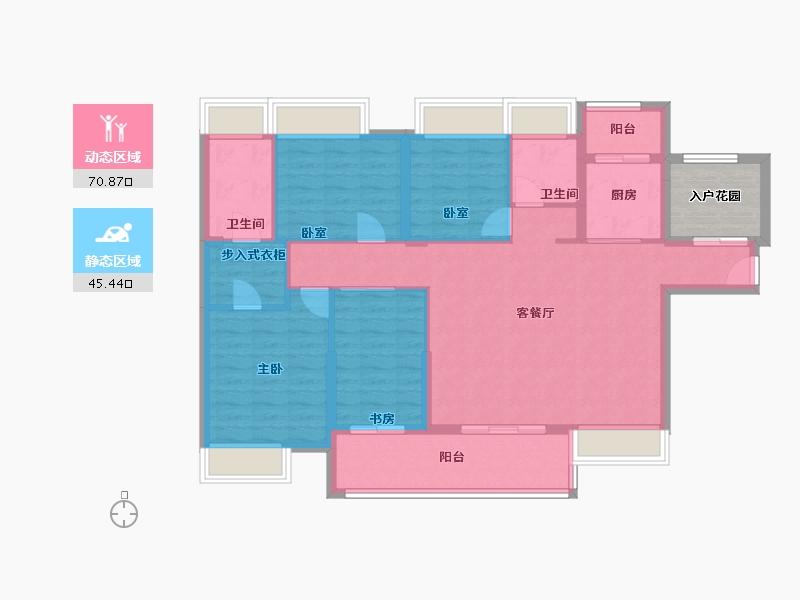 广东省-汕尾市-陆丰御景中央花园-110.00-户型库-动静分区