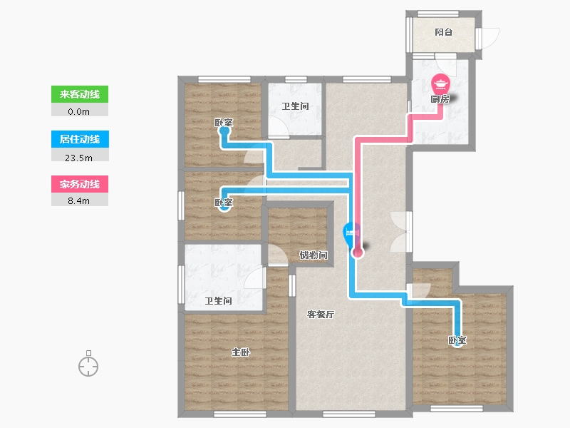 北京-北京市-国誉府-130.00-户型库-动静线