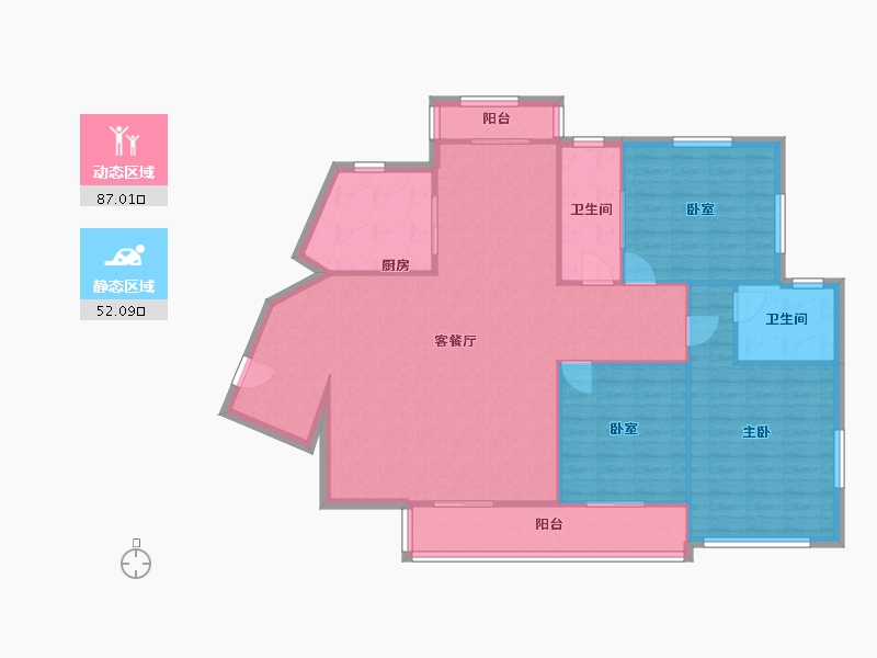 山东省-烟台市-中央公园-130.00-户型库-动静分区