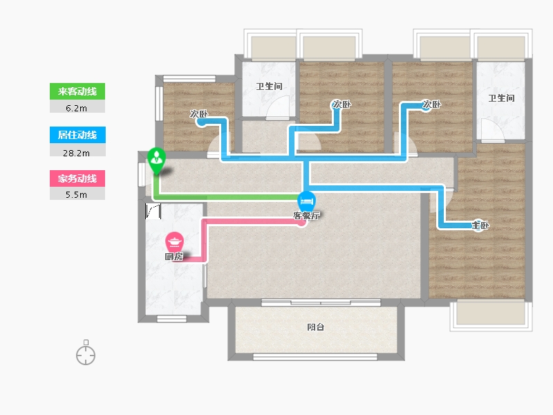 广东省-清远市-保利天汇天境-101.39-户型库-动静线