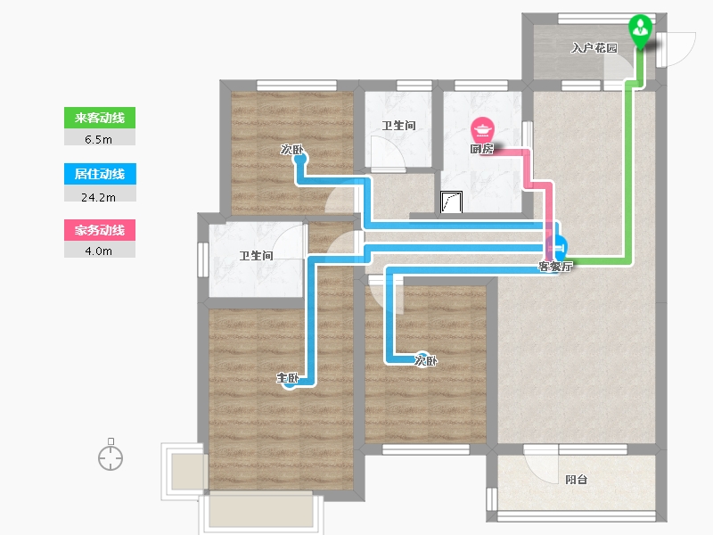 山东省-聊城市-民生凤凰城-93.30-户型库-动静线