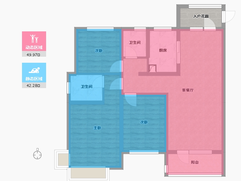 山东省-聊城市-民生凤凰城-93.30-户型库-动静分区