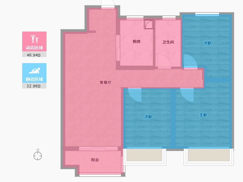 山东省-青岛市-金茂智慧国际城-78.00-户型库-动静分区