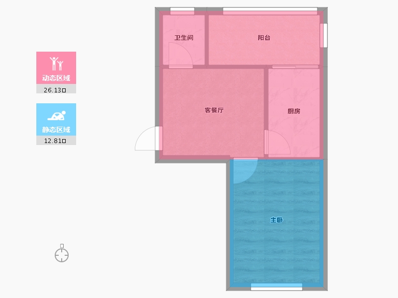 天津-天津市-王园南里-34.00-户型库-动静分区