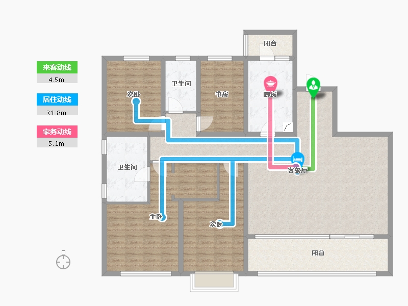 陕西省-咸阳市-融创中央学府-149.00-户型库-动静线