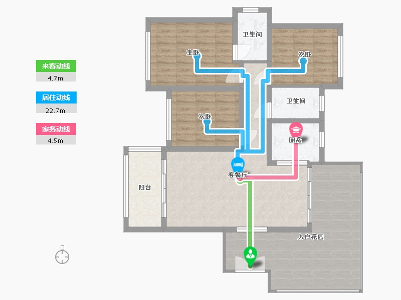 四川省-宜宾市-丽雅 丽府-89.00-户型库-动静线