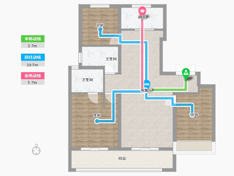 海南省-海口市-北辰府-99.12-户型库-动静线