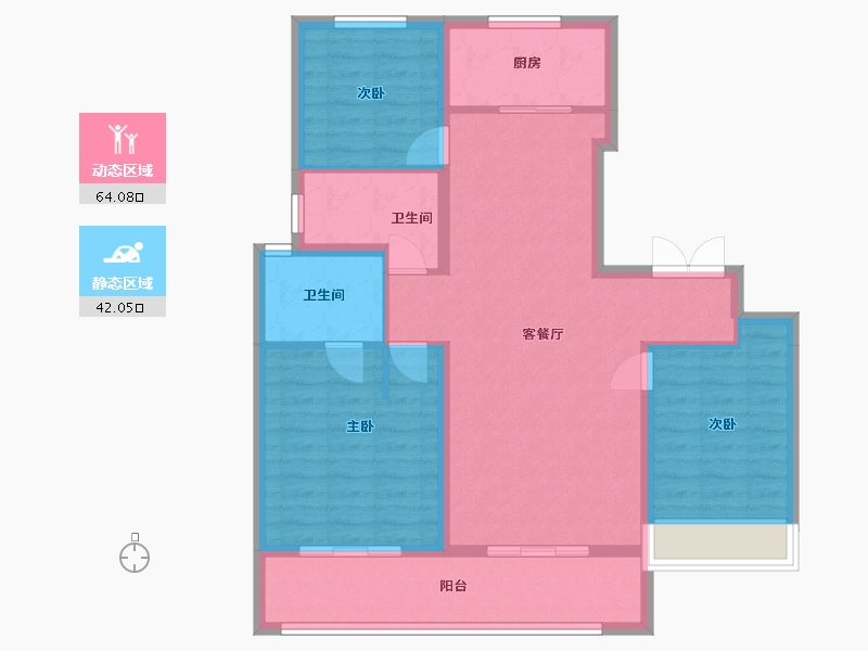 海南省-海口市-北辰府-99.12-户型库-动静分区