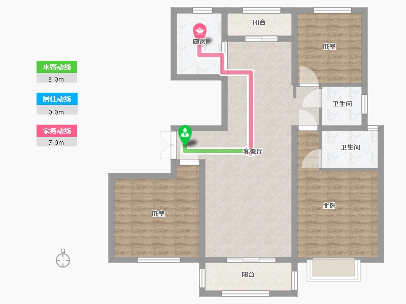 河南省-濮阳市-翰林世家-95.00-户型库-动静线