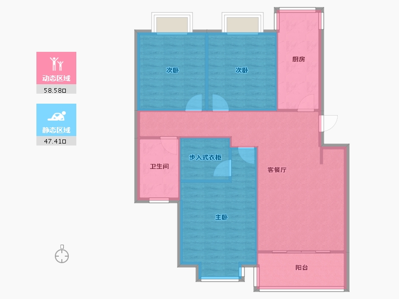 上海-上海市-聚丰景都-100.00-户型库-动静分区