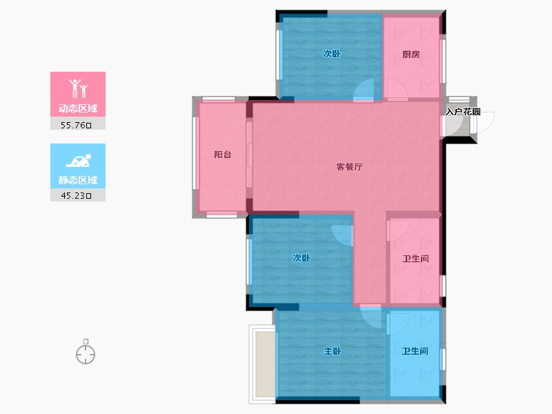 江西省-吉安市-庐陵泰发茗城-92.00-户型库-动静分区