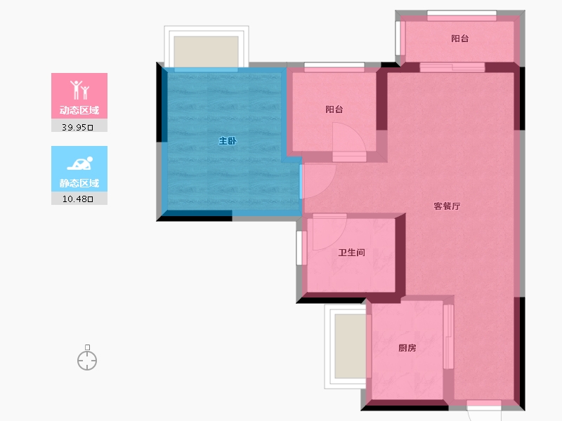 广东省-广州市-御溪世家-46.33-户型库-动静分区