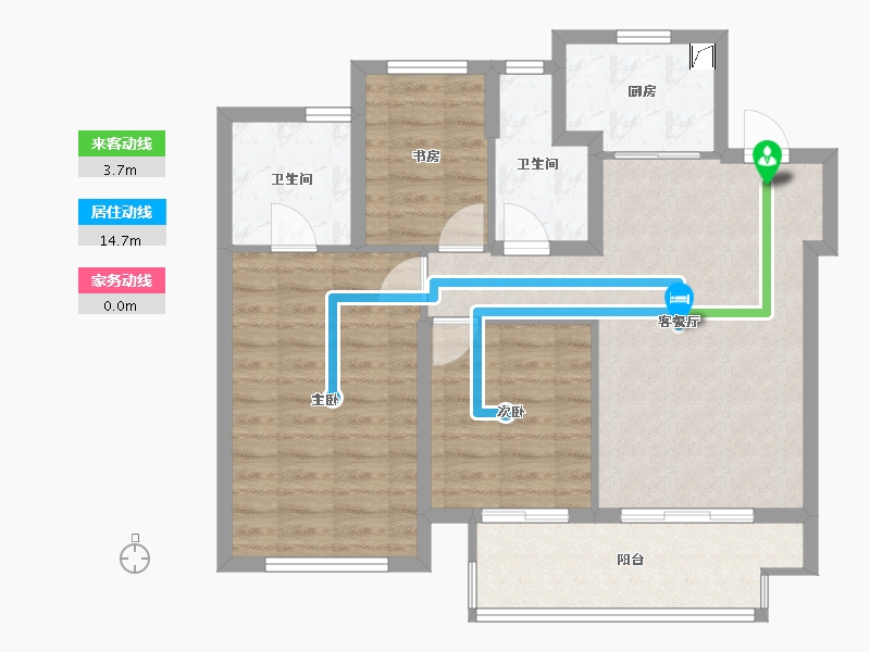 江苏省-苏州市-云悦时光-80.00-户型库-动静线