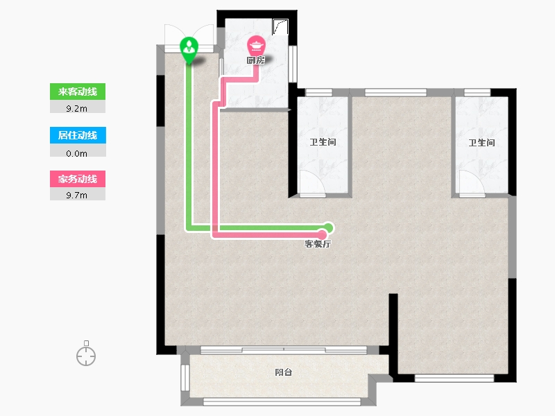 湖南省-长沙市-中交中央公园-97.00-户型库-动静线