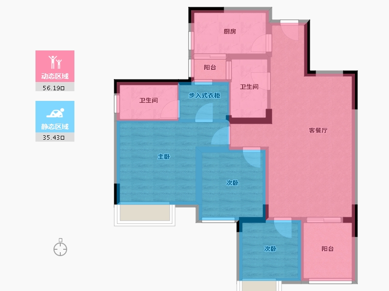 四川省-成都市-悦澜庭-80.00-户型库-动静分区