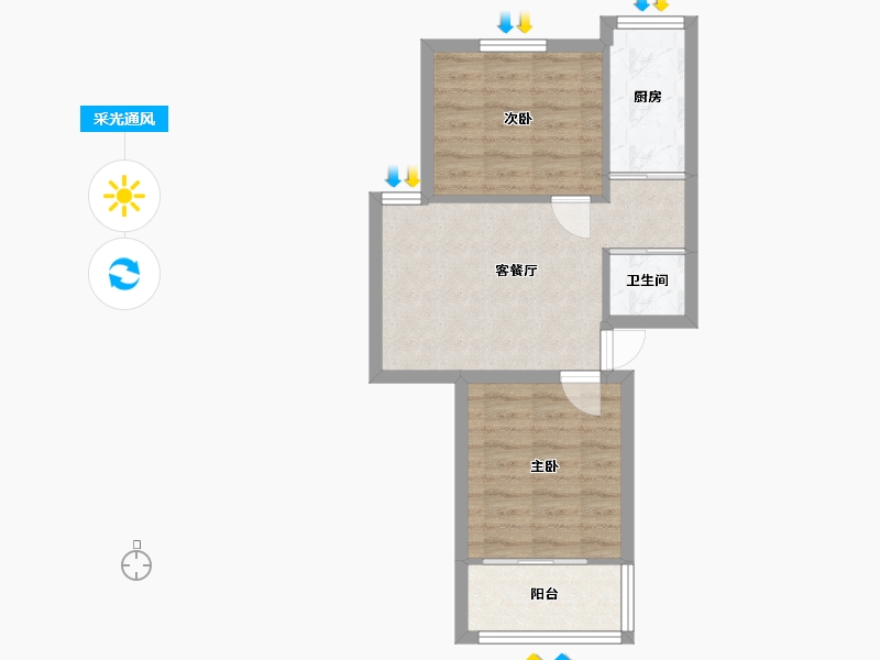 江苏省-南京市-燕康园-48.00-户型库-采光通风