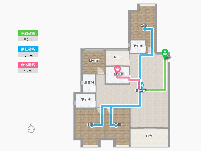 福建省-漳州市-大唐名门印象-118.00-户型库-动静线