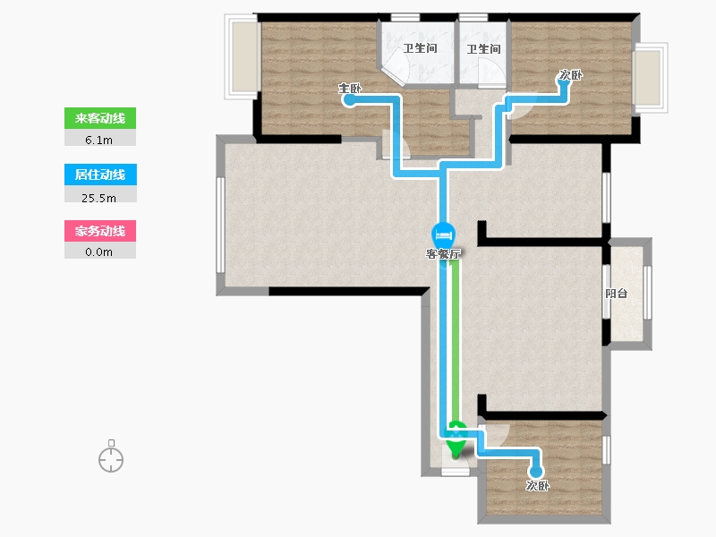 湖南省-长沙市-长房明宸府-120.00-户型库-动静线