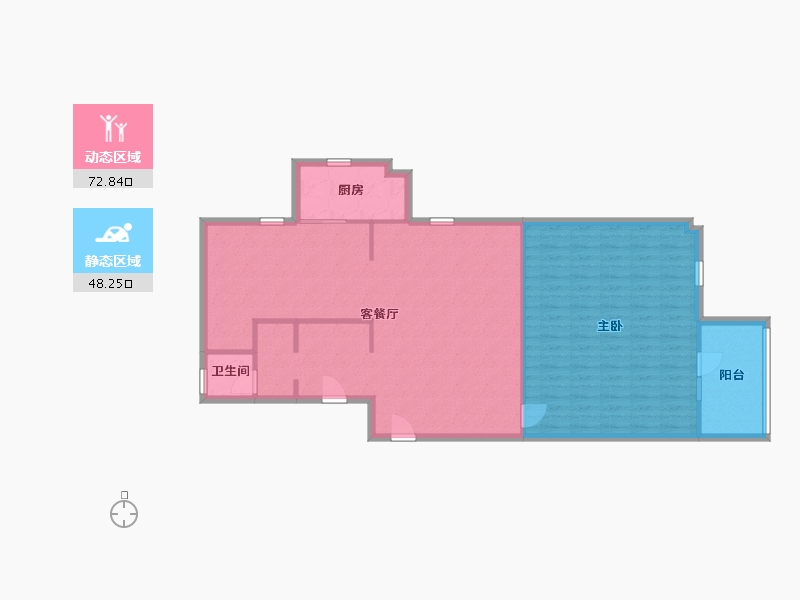 陕西省-西安市-奥林匹克大厦-A座-125.00-户型库-动静分区