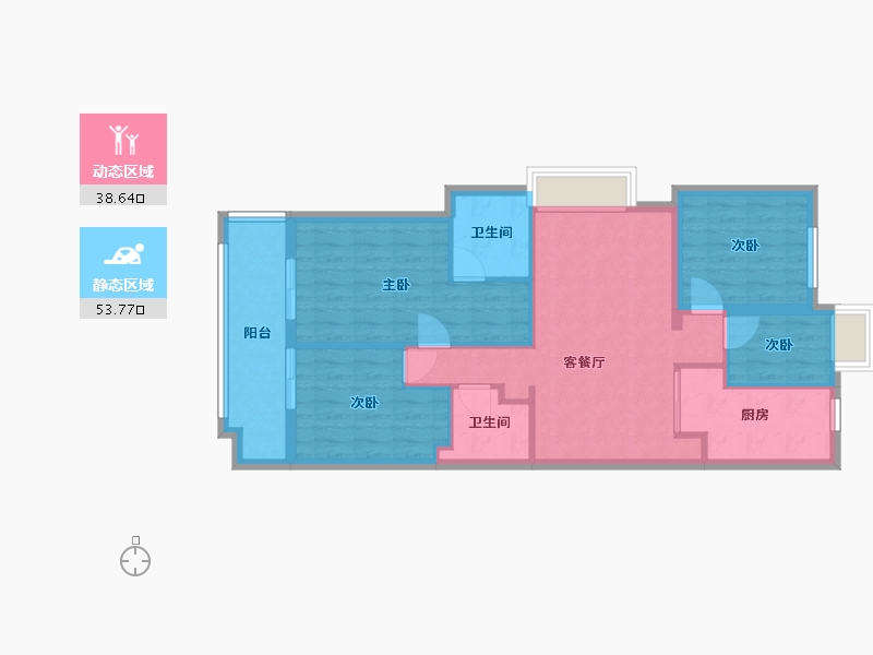 福建省-福州市-融创未来海-95.00-户型库-动静分区