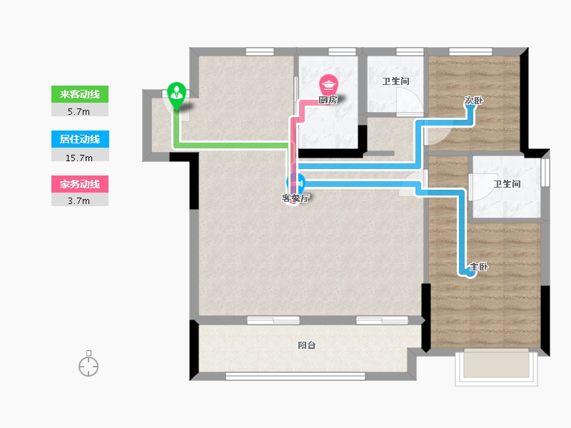 浙江省-嘉兴市-金地碧桂园风华四海(建设中店)-92.00-户型库-动静线