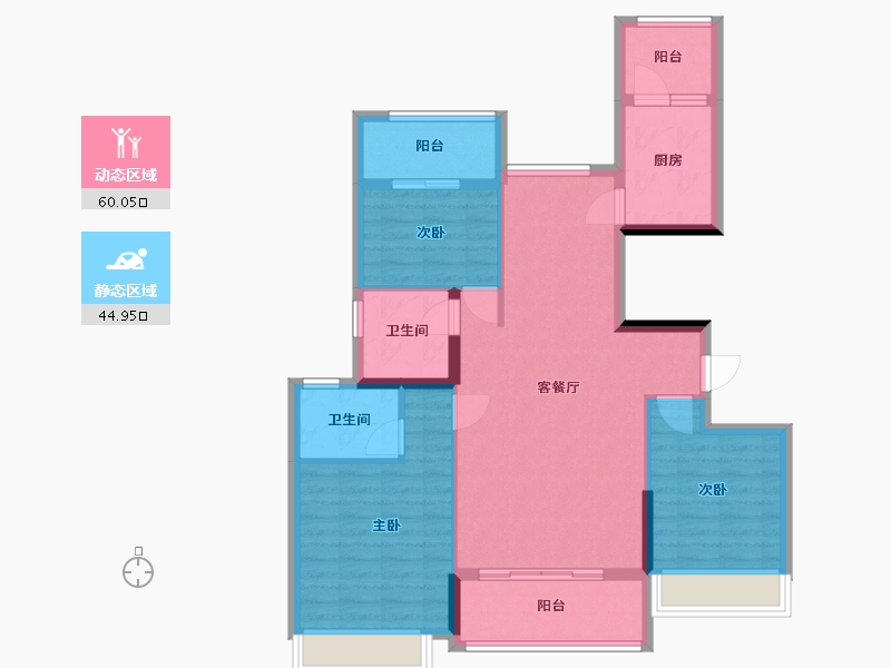 福建省-福州市-正荣悦珑湾-94.00-户型库-动静分区