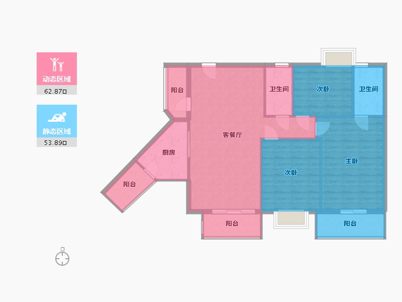 广东省-广州市-万科天河御品-90.00-户型库-动静分区