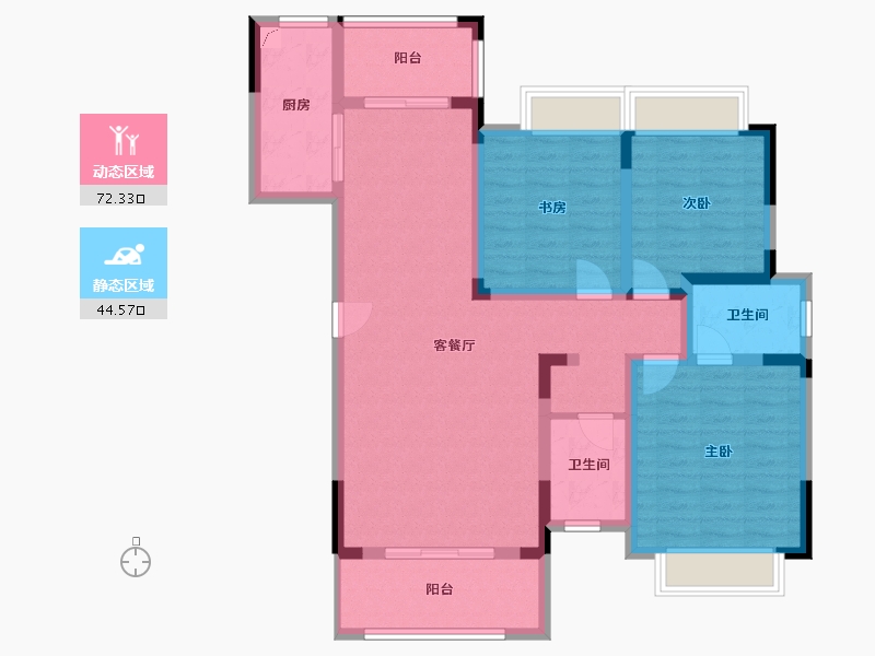 四川省-宜宾市-滨江御景-140.00-户型库-动静分区