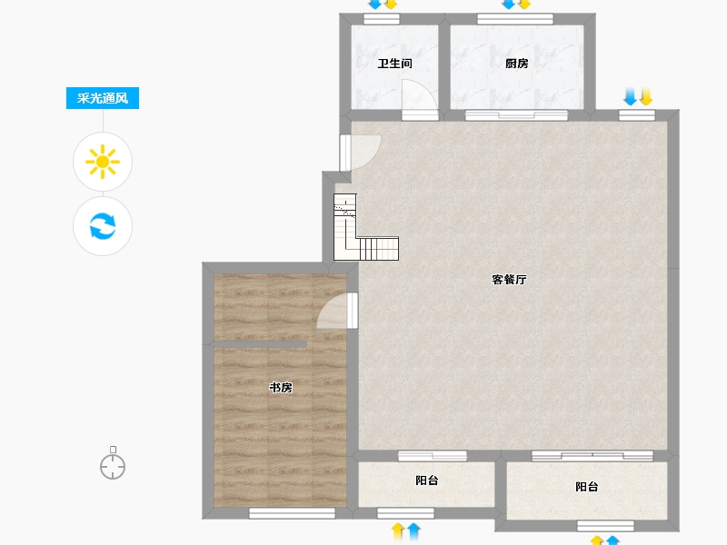 浙江省-台州市-金麟府-170.00-户型库-采光通风