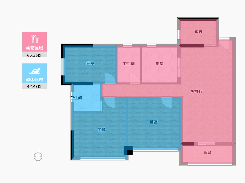 广东省-河源市-汇景九里湾-96.99-户型库-动静分区