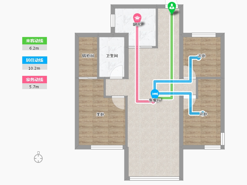 福建省-宁德市-世贸云玺-69.98-户型库-动静线