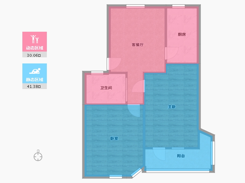 上海-上海市-益丰新村-57.00-户型库-动静分区