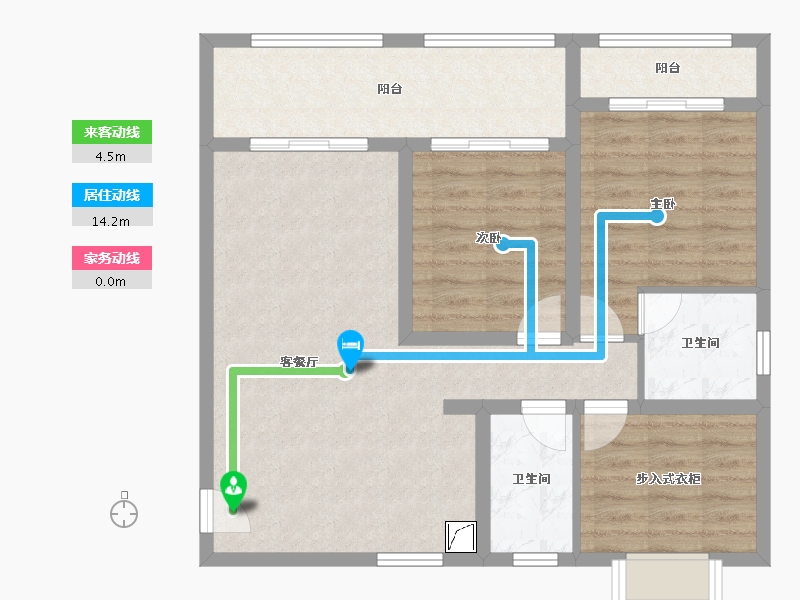 江苏省-无锡市-长泰国际社区-123.00-户型库-动静线