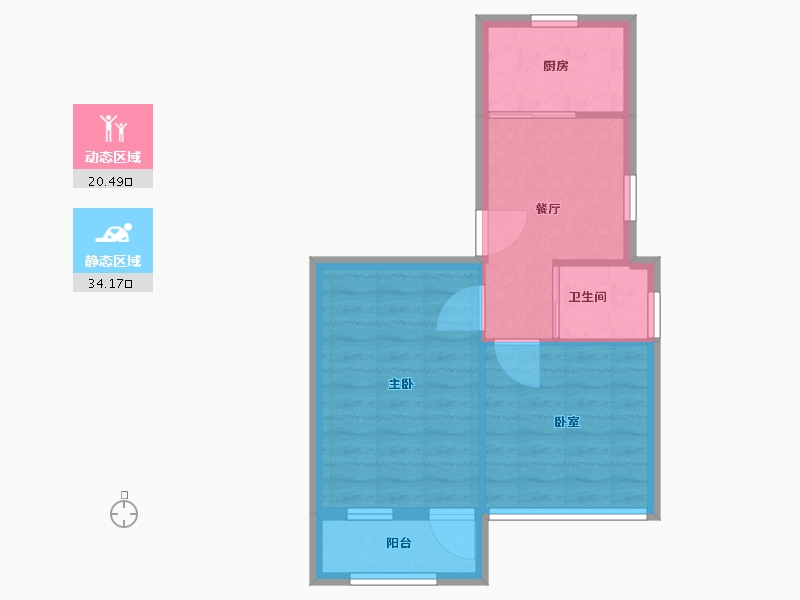 山东省-青岛市-水清沟二小区-48.56-户型库-动静分区